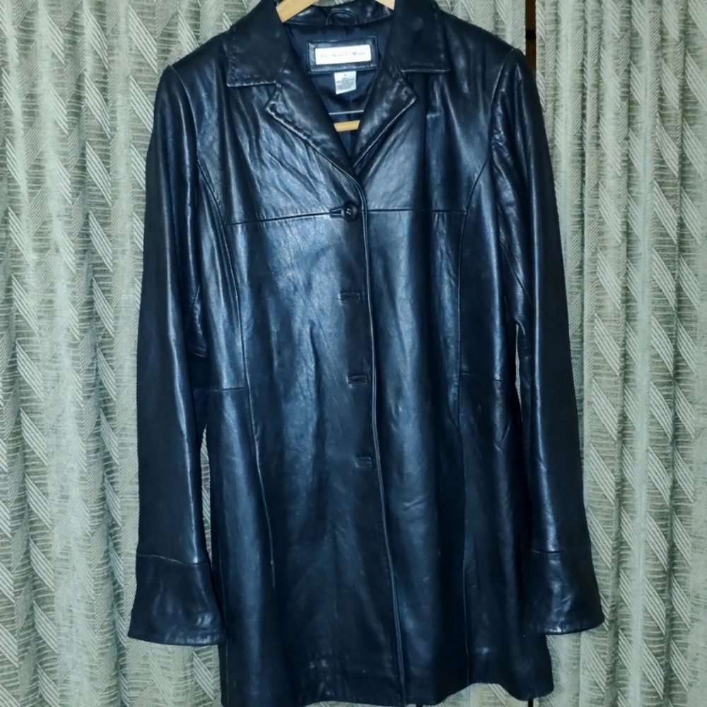 Woman's Black Leather Jacket